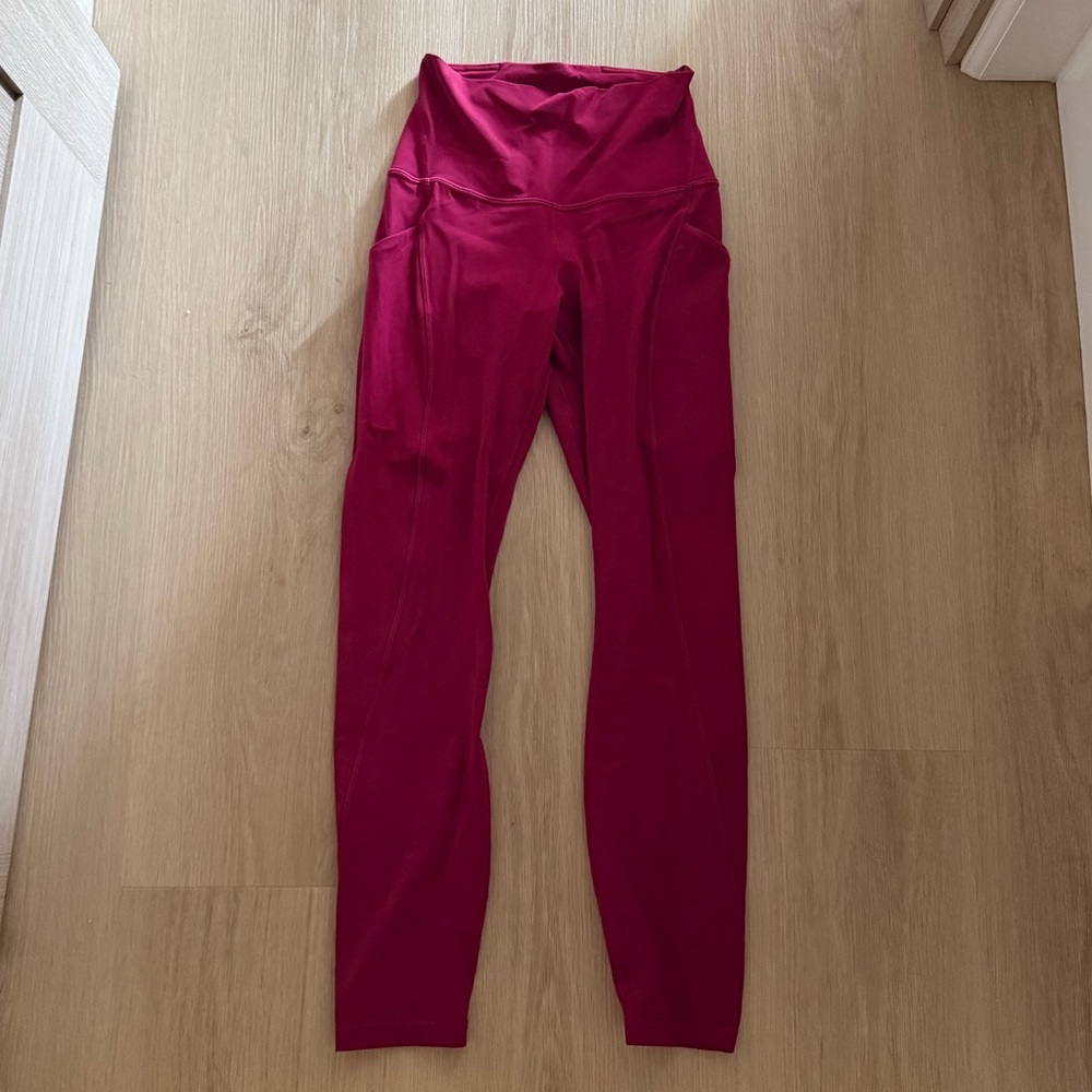 Lulu Lemon Burgundy Leggings